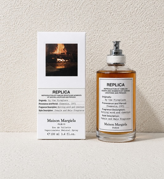 REPLICA BY THE FIREPLACE